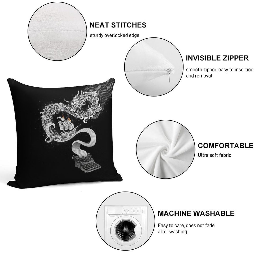 Unleashed Imagination Soft High-Density Material Throw Pillow