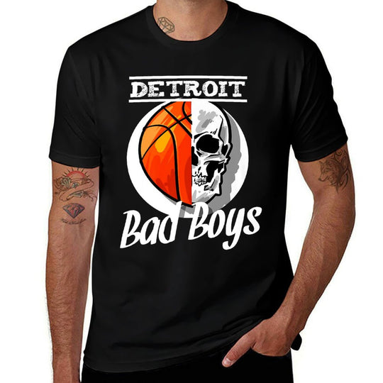 Detroit Bad Boys Basketball Skull USA T-shirt Premium  Classic T-Shirt