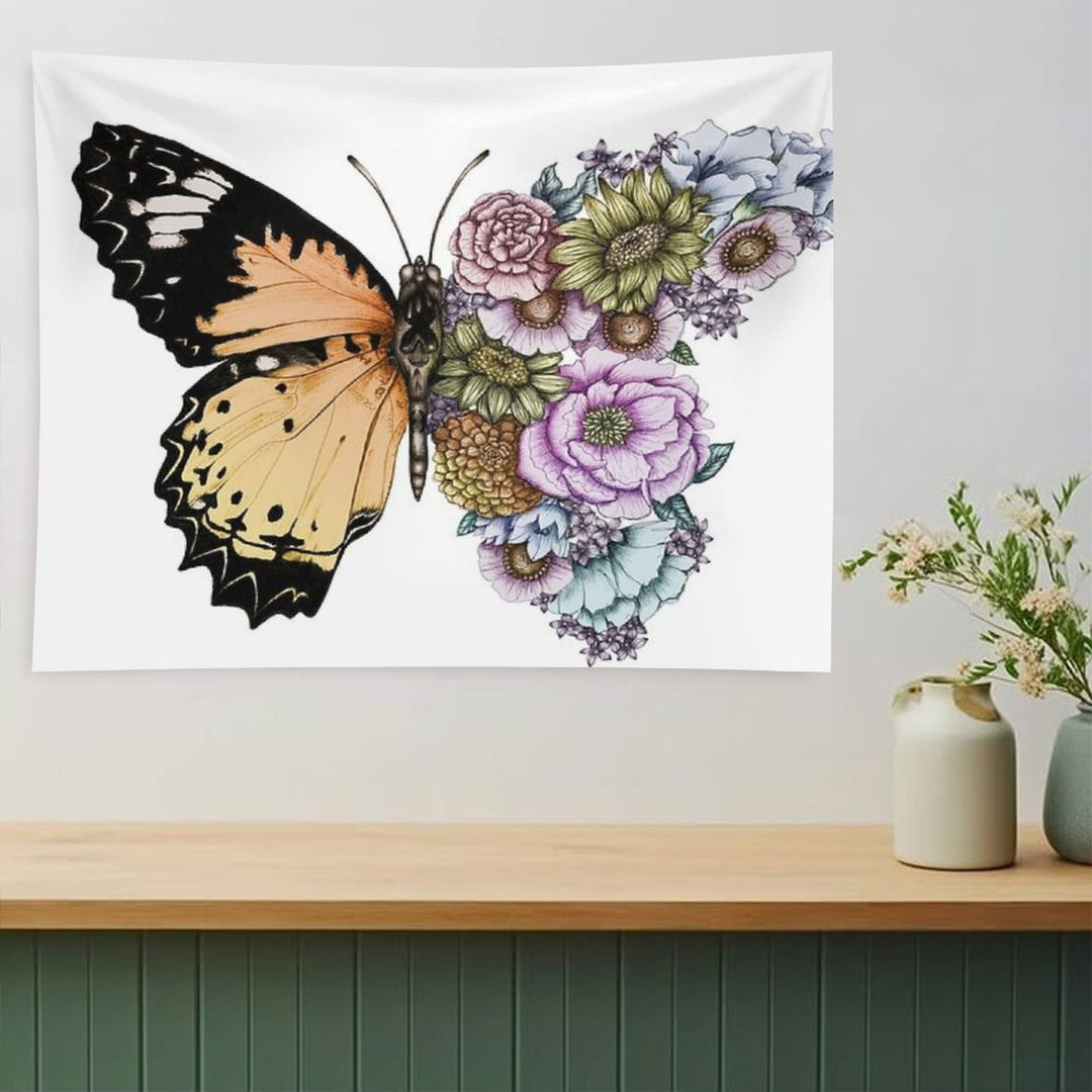 Butterfly in Bloom II Tapestry