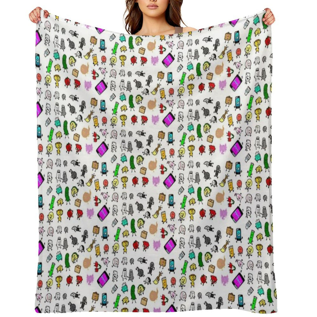 Inanimate Insanity All Characters Travel-friendly Throw Blanket