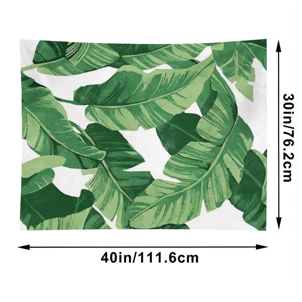 Tropical Banana Leaves II Tapestry