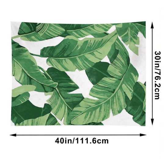 Tropical Banana Leaves II Tapestry