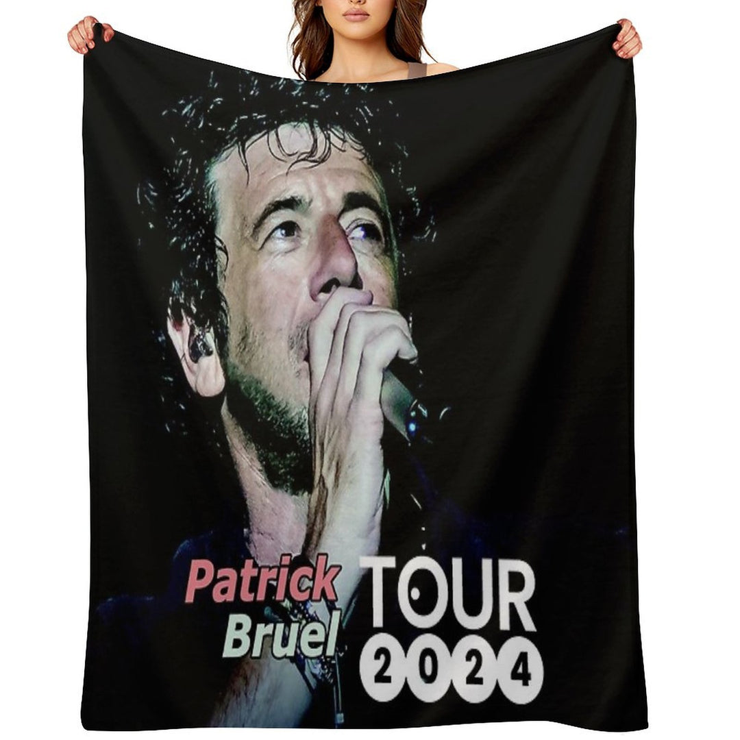 Bilanya Patrick Bruel Show Tour TOURNEE En ACOUSTIQUE 2022 Velvety-soft Throw Blanket