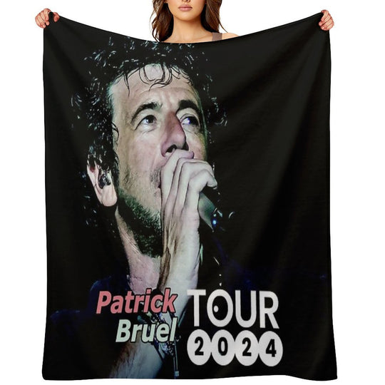 Bilanya Patrick Bruel Show Tour TOURNEE En ACOUSTIQUE 2022 Velvety-soft Throw Blanket