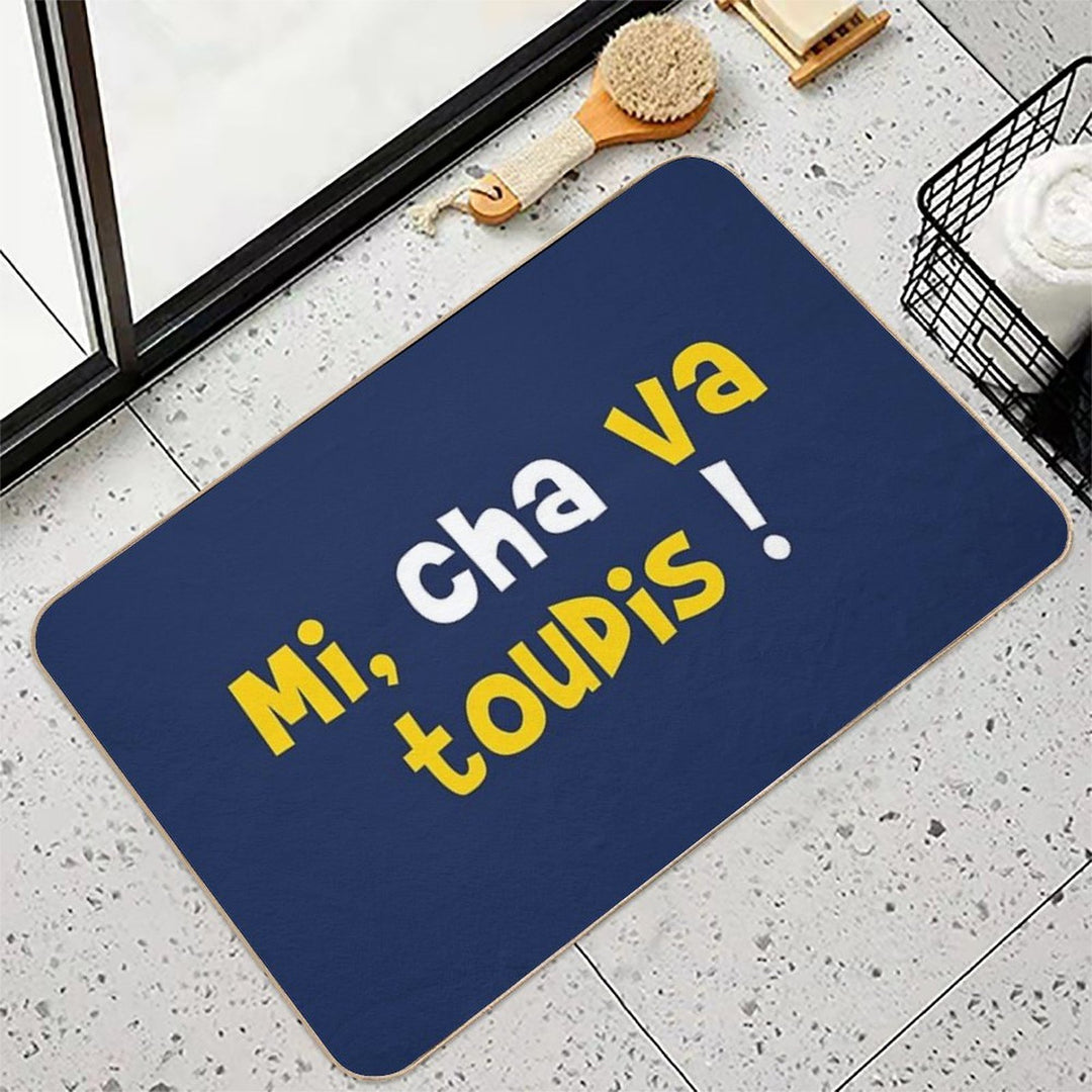 Mi, Cha Always Go!  Long-Lasting Bath Mat