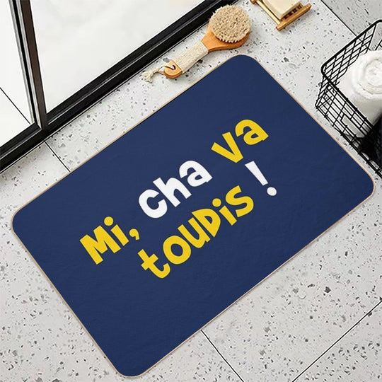 Mi, Cha Always Go!  Long-Lasting Bath Mat