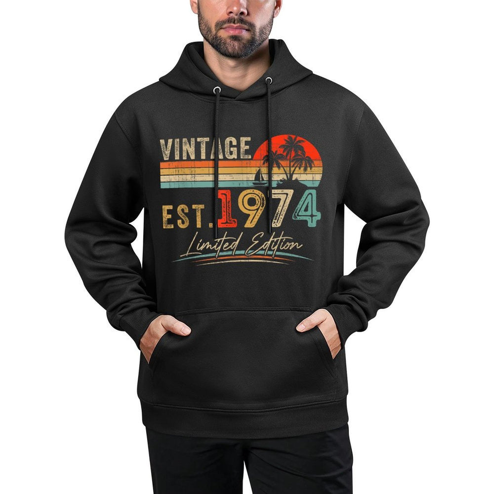 Est Vintage 1974 Limited Edition 50 Years Old 50th Birthday All-Day Comfort Hoodie