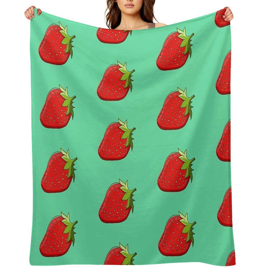 Strawberry Quick-dry Throw Blanket