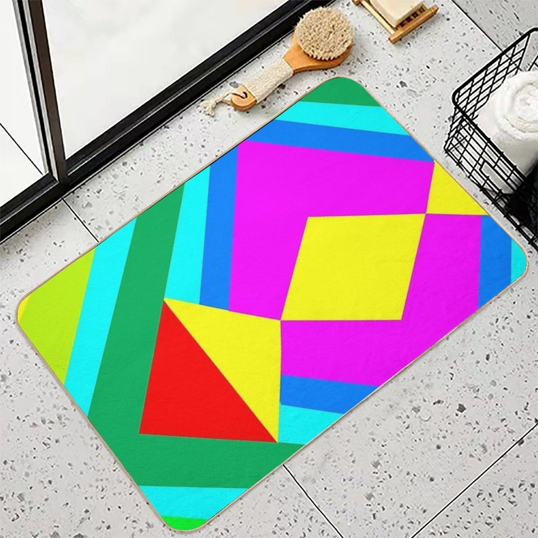 Arbitrary Abstract  Slip-Resistant Bath Mat