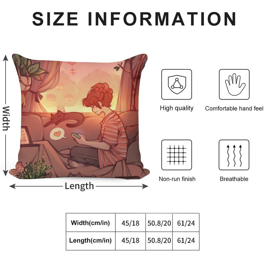 Start With Love Soft Fade-Resistant Throw Pillow