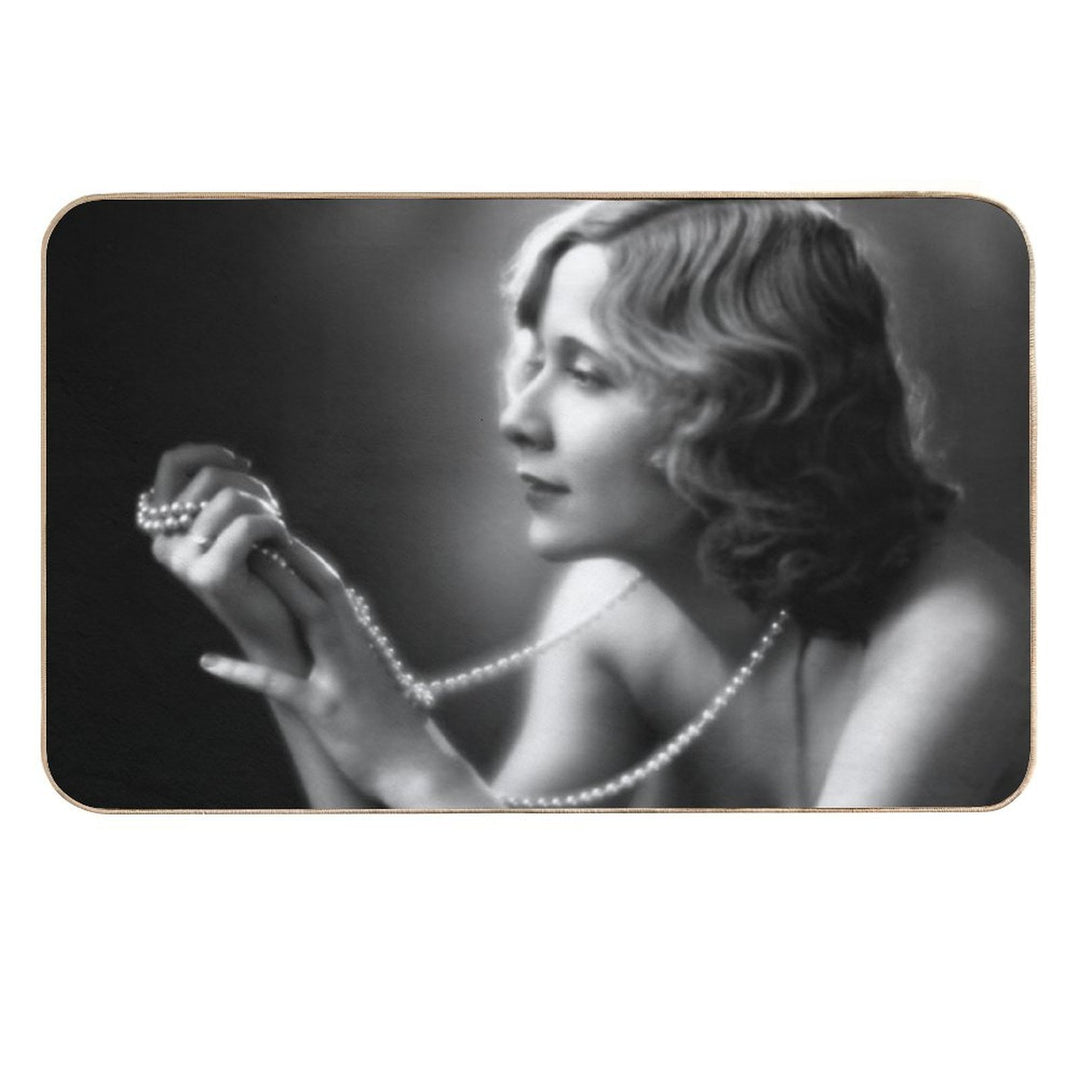 Vivian Vance Portrait  Repositionable Bath Mat