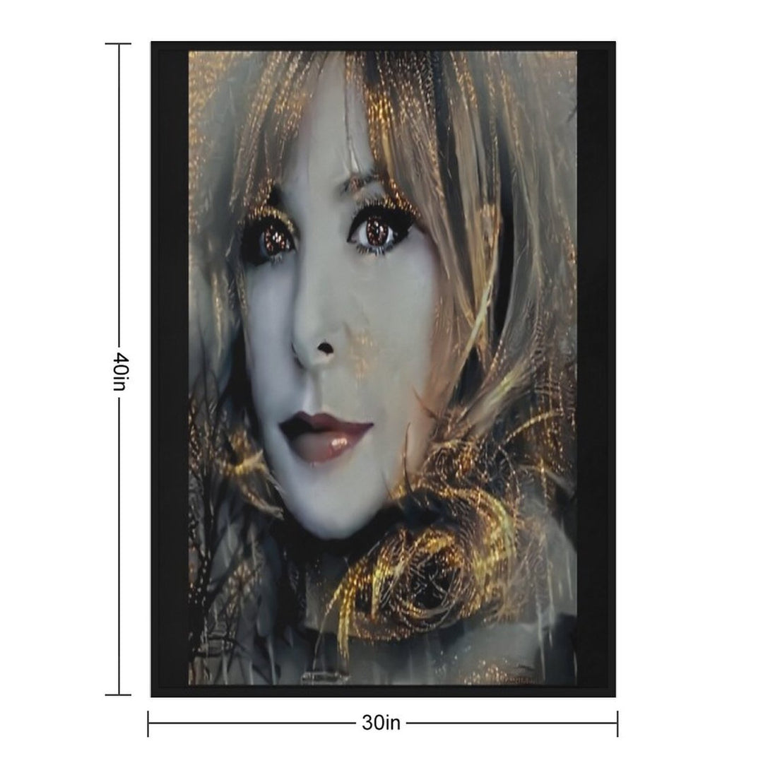 Mylène Farmer Velvety-soft Throw Blanket