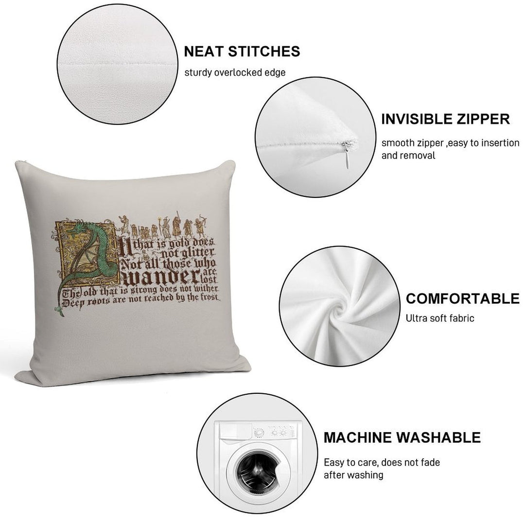 All That Is Gold Does Not Glitter Soft Warmth Comfort Throw Pillow