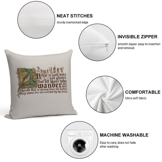 All That Is Gold Does Not Glitter Soft Warmth Comfort Throw Pillow