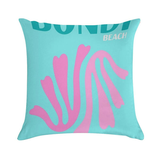 Bondi Beach Australia Asouline Print Soft Hidden Zipper Throw Pillow