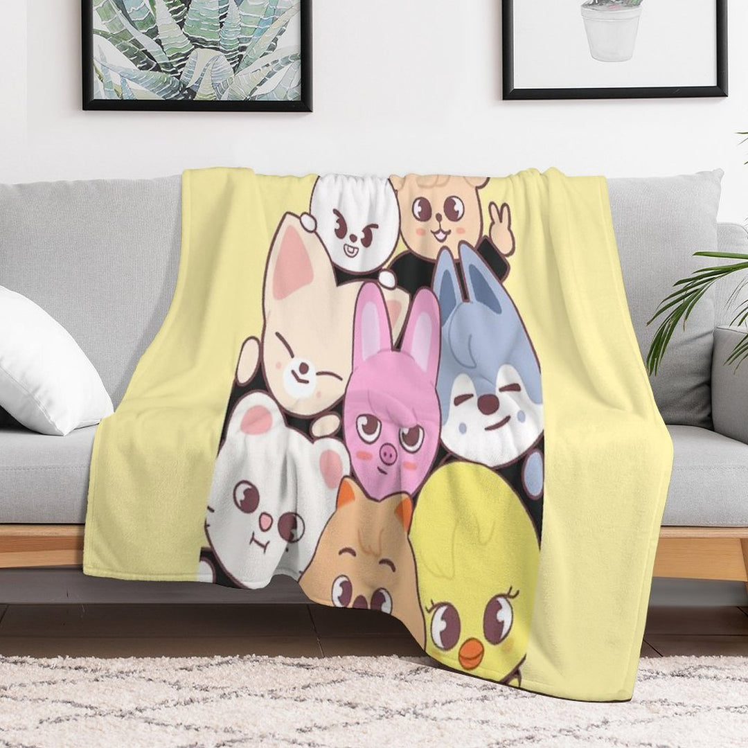 Stray Kids - Skzoo Wrinkle-free Throw Blanket