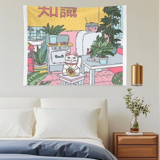 Maneki Plants Tapestry