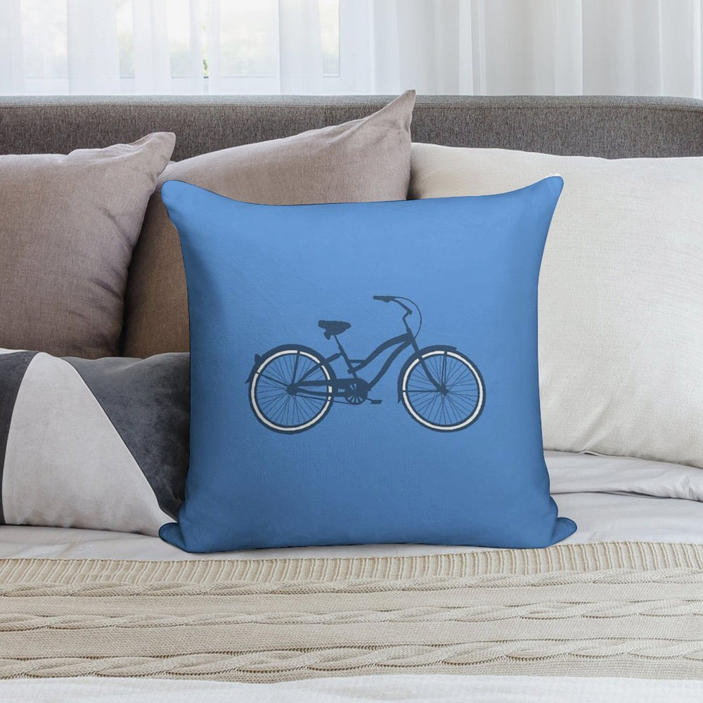 Bike 1 Soft High-Density Material Throw Pillow