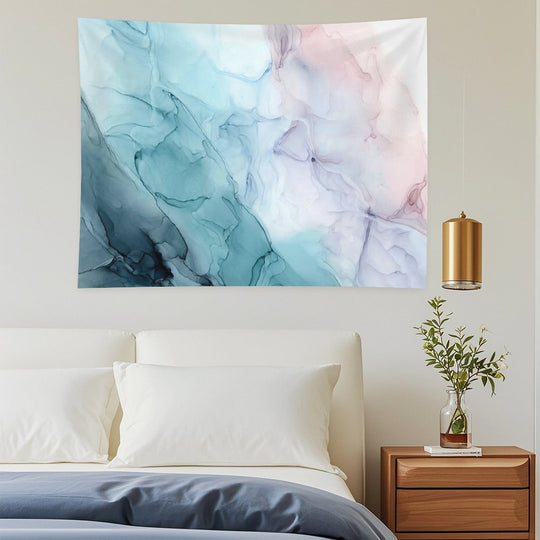 Beachy Pastel Flowing Ombre Abstract 1 Tapestry