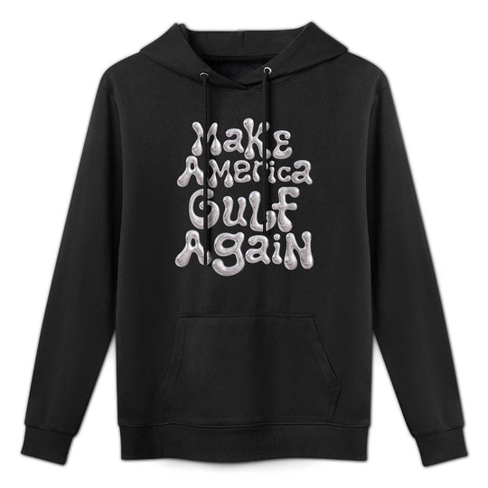 Womens Make America Gulf Again! Funny Retro Vintage US 2025 Mexico Shrink-Resistant Hoodie