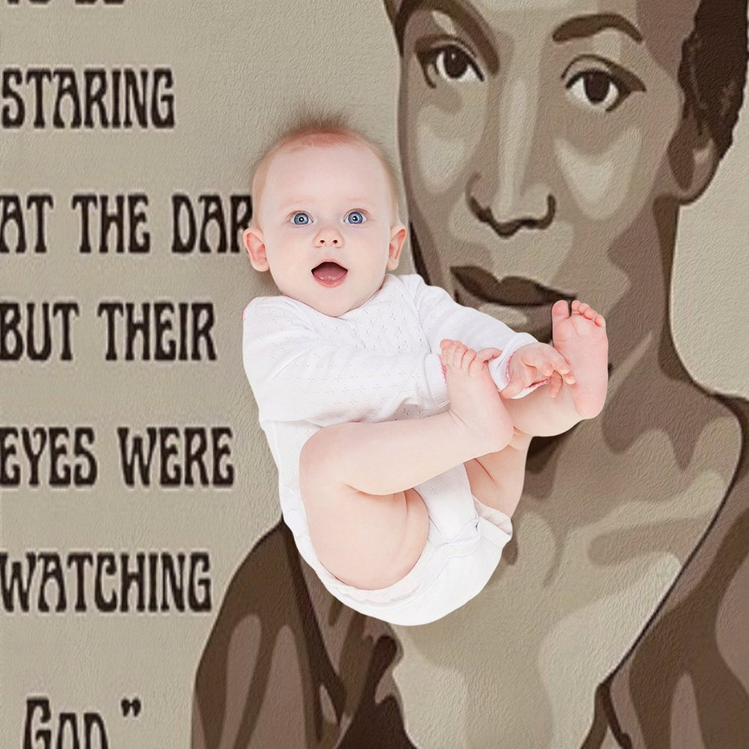 Zora Neale Hurston Portrait And Quote Quick-dry Throw Blanket