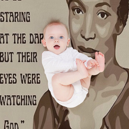 Zora Neale Hurston Portrait And Quote Quick-dry Throw Blanket