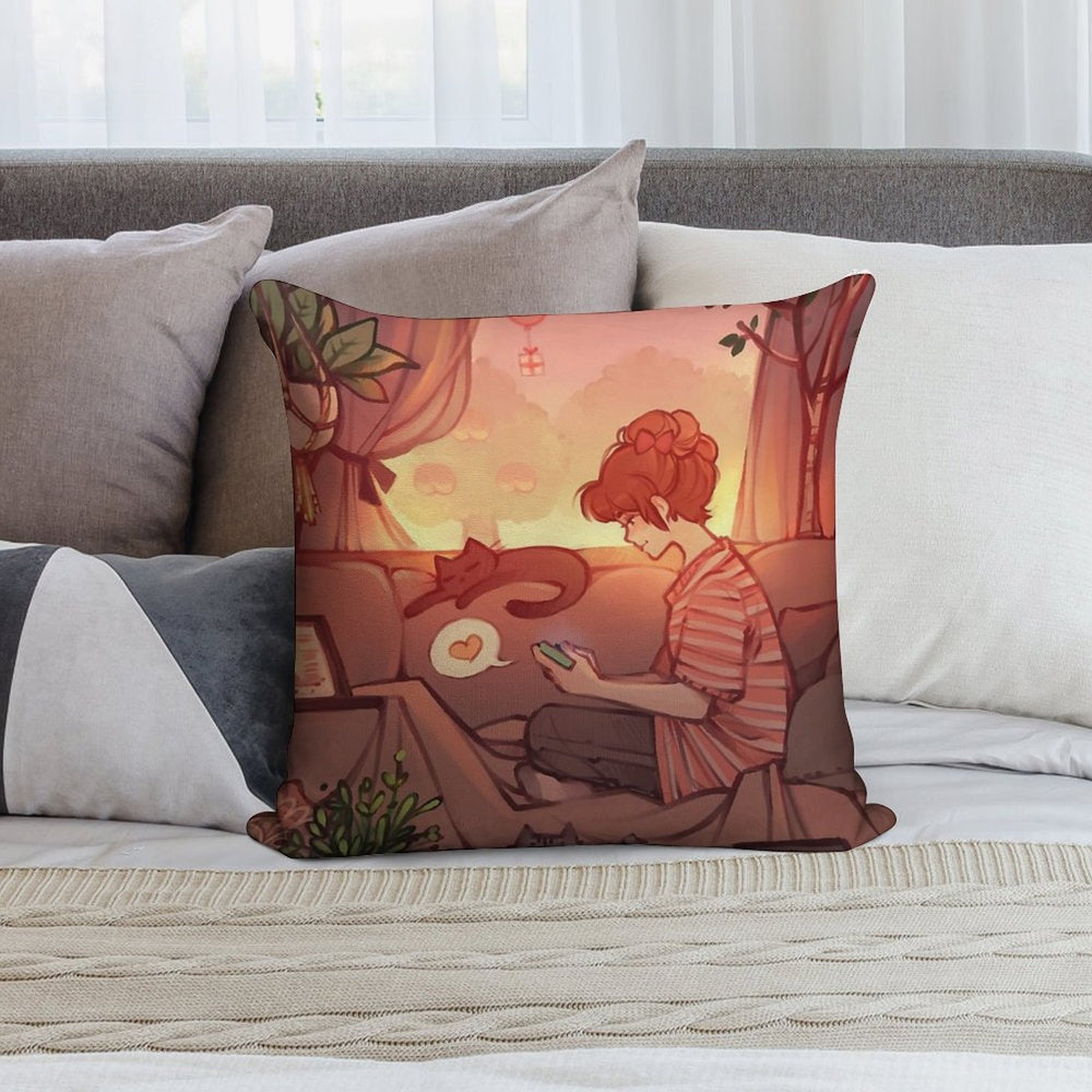 Start With Love Soft Fade-Resistant Throw Pillow