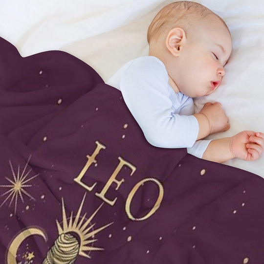 Leo Zodiac Woman Multi-functional Throw Blanket
