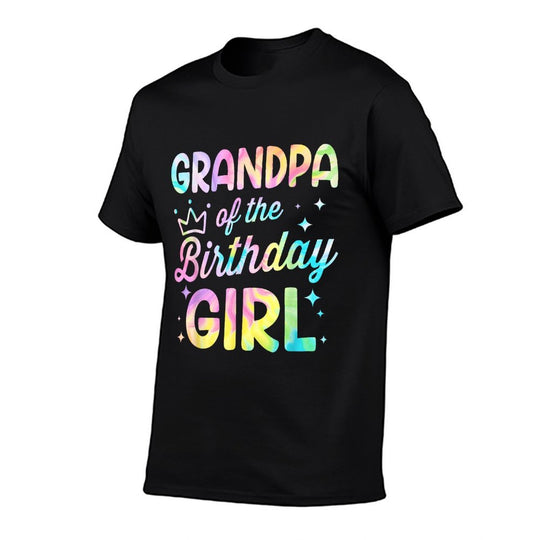 Grandpa Of The Birthday Girl Tie Dye Girl Bday Party  Odor-resistant T-Shirt
