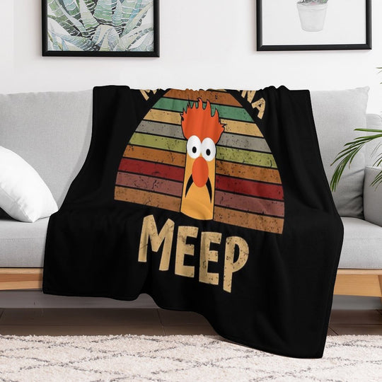 The Muppet Show Beaker Meepers Gonna Meep All-season Throw Blanket