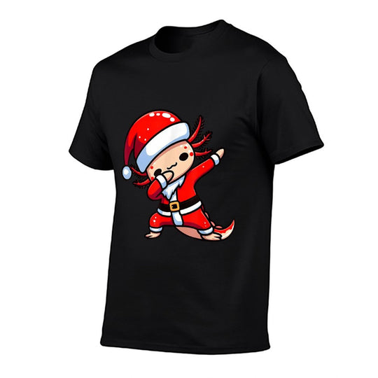 Dabbing Axolotl Santa Claus Hat Kids Boys Christmas Pajama  Classic T-Shirt