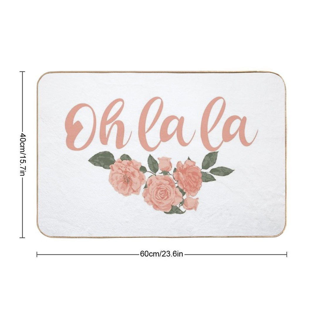 Oh La La French - French Sayings  Rapid-Drying Bath Mat