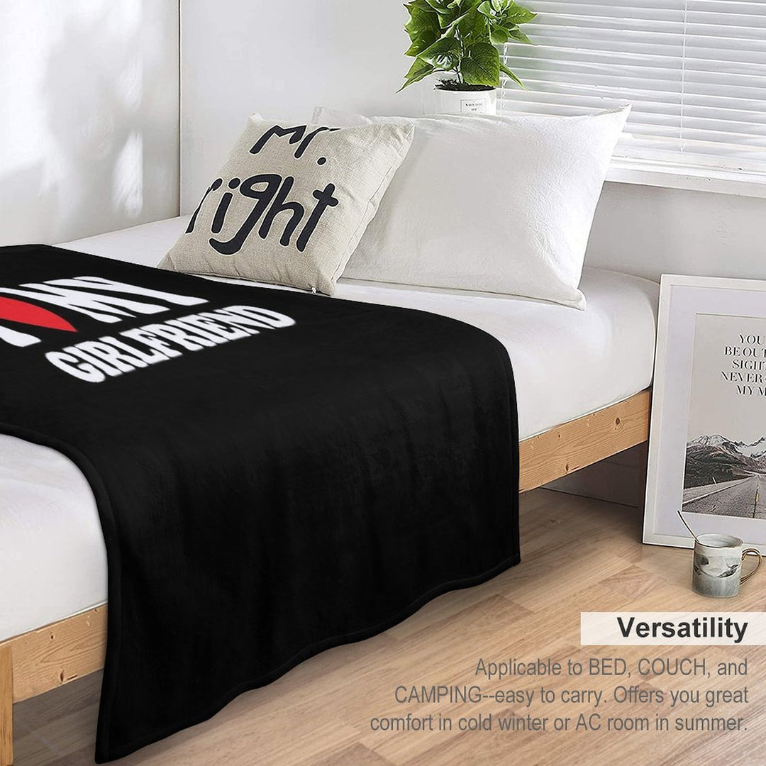 I Love My Girlfriend Multi-functional Throw Blanket