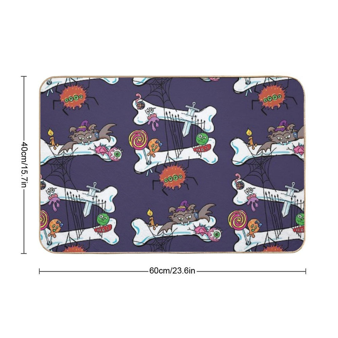 Scary & Funny Halloween 2025  Slip-Resistant Bath Mat