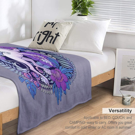The Last Unicorn Machine-washable Throw Blanket