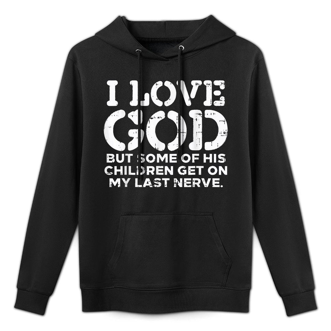 I Love God But Funny Jesus Christ Religious Christian Gift Breathable Fabric Hoodie