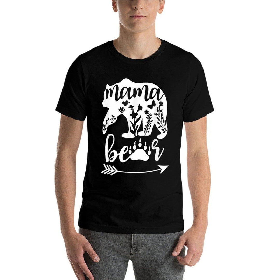 Floral Mama Bear Mom Mama Bear Mommy Bear Floral Mama Bear  Quick-drying T-Shirt