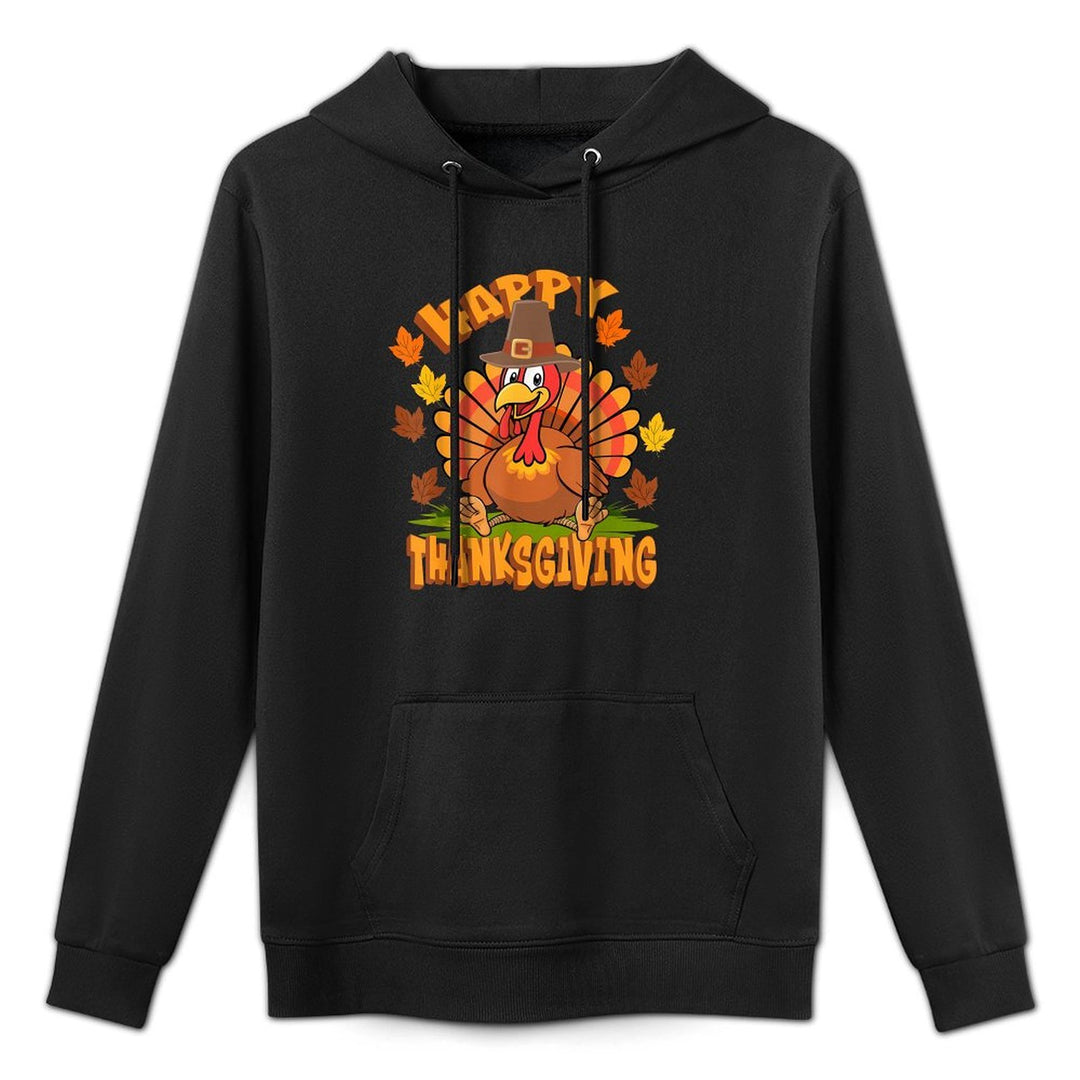 Funny Thanksgiving Happy Turkey Family Dinner Unisex Design Hoodie