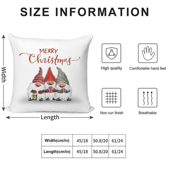 Merry Christmas Soft Easy Maintenance Throw Pillow