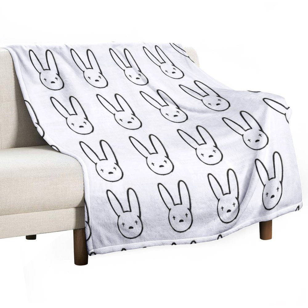 Bad Bunny Compact Throw Blanket