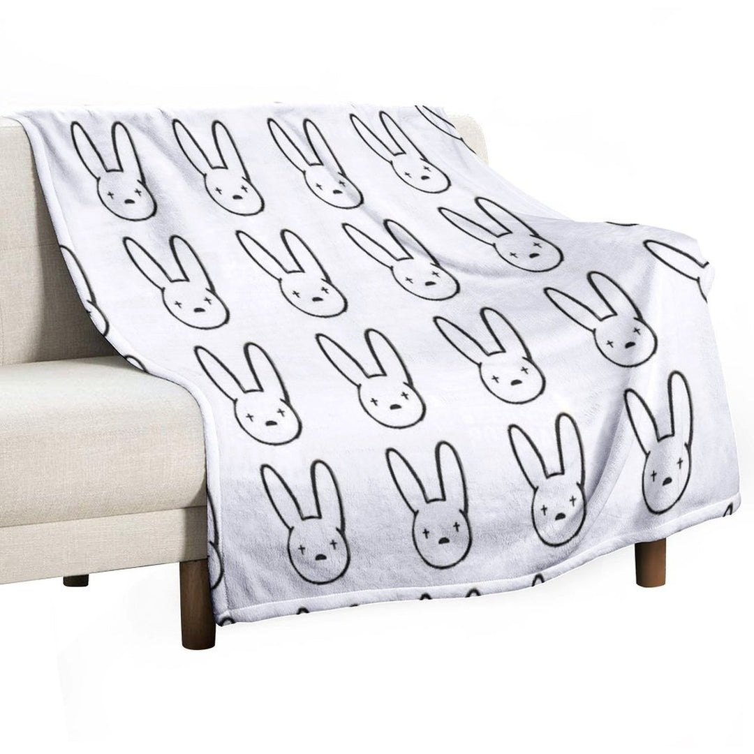 Bad Bunny Compact Throw Blanket