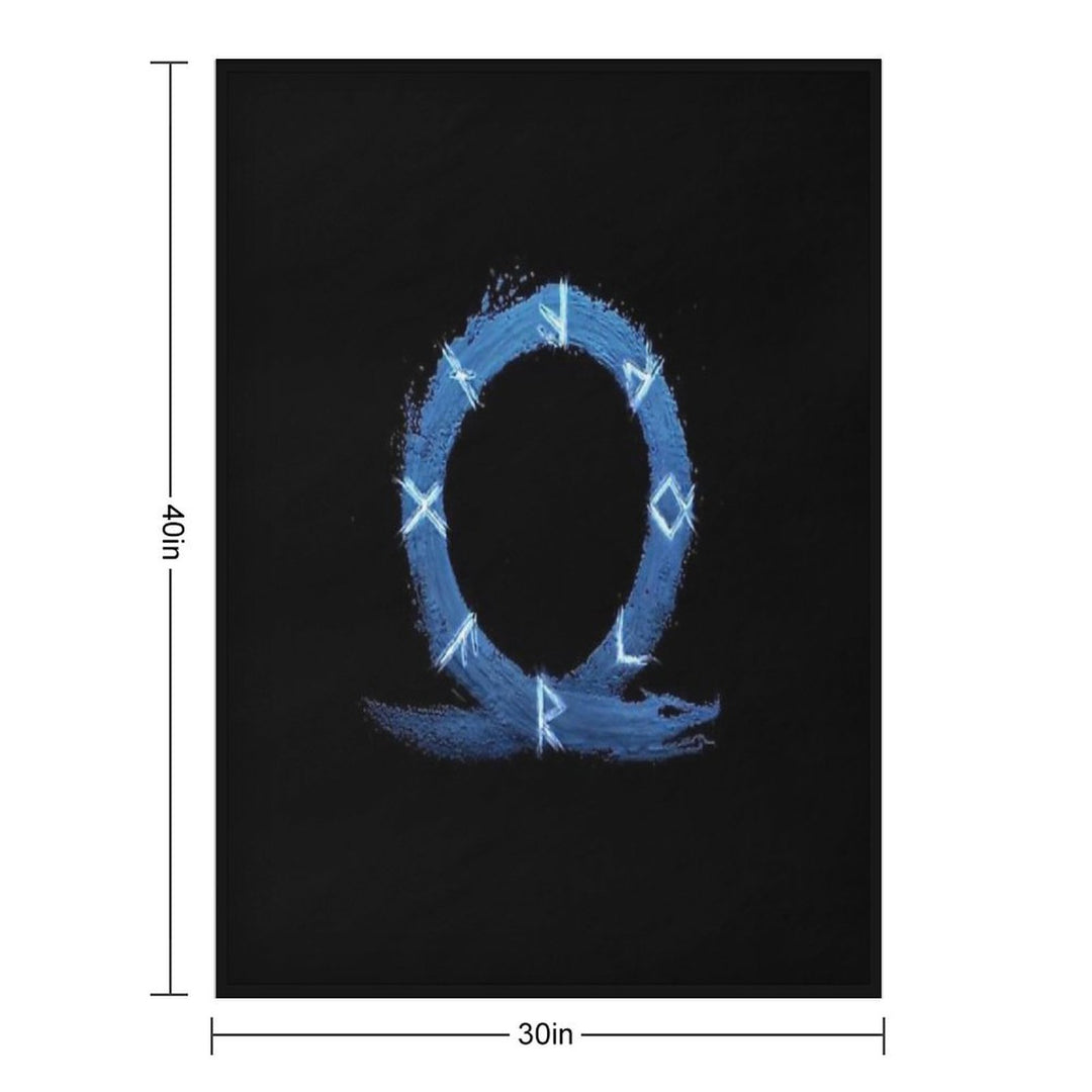 God Of War Ragnarok HD Logo Sustainable Throw Blanket