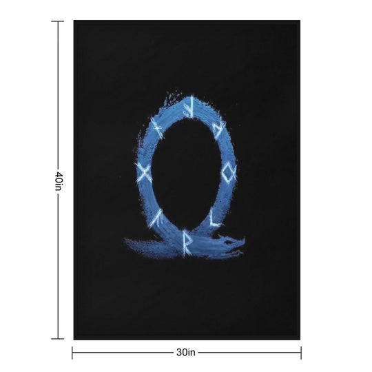 God Of War Ragnarok HD Logo Sustainable Throw Blanket