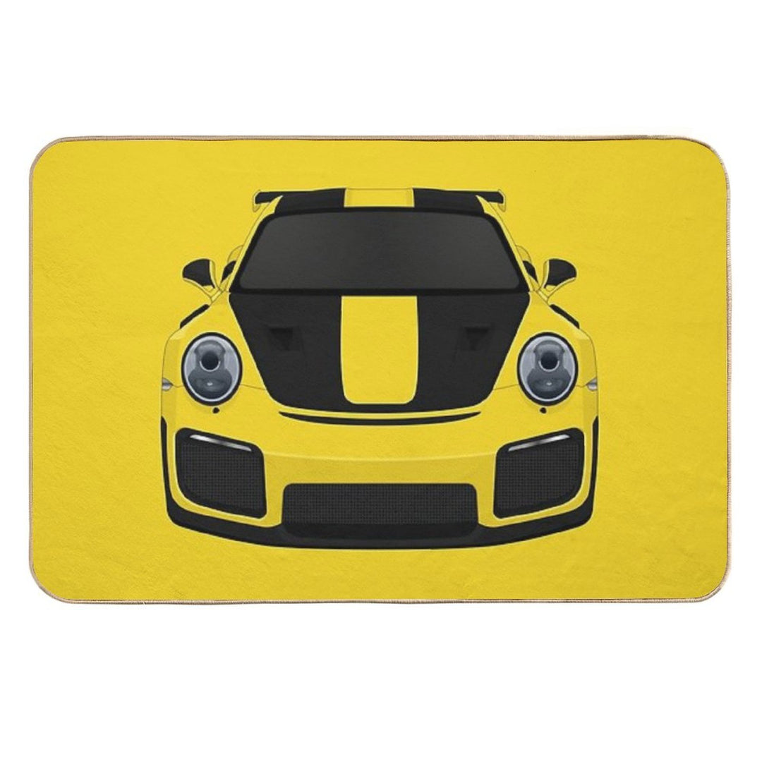 GT2RS Yellow Durable Bath Mat