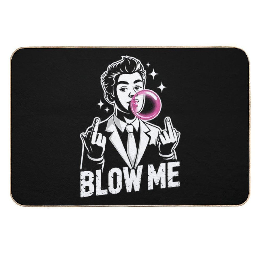 Blow Me Trump Pink Bubble Gum Donald Trump  Versatile Bath Mat