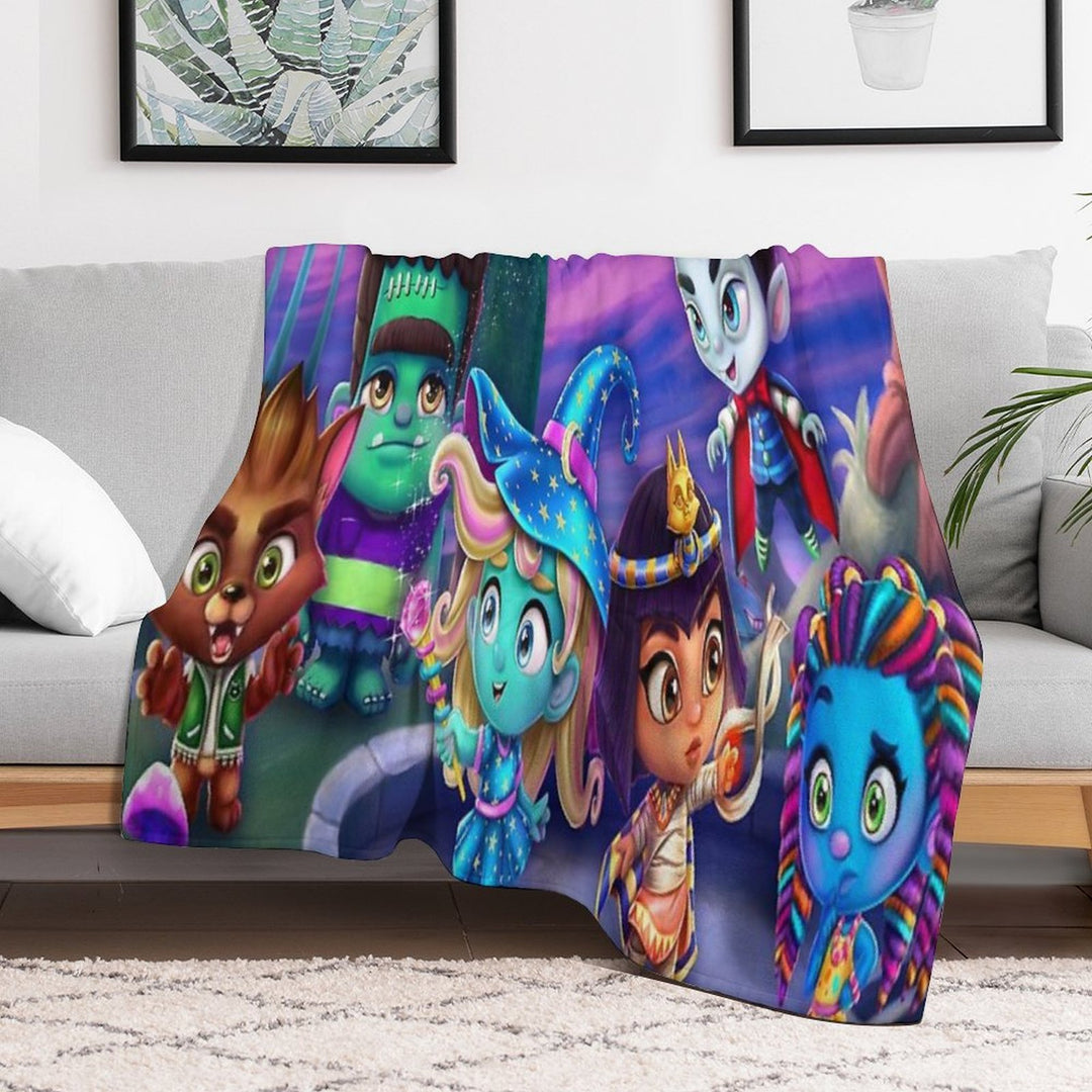 Super Monsters Travel-friendly Throw Blanket