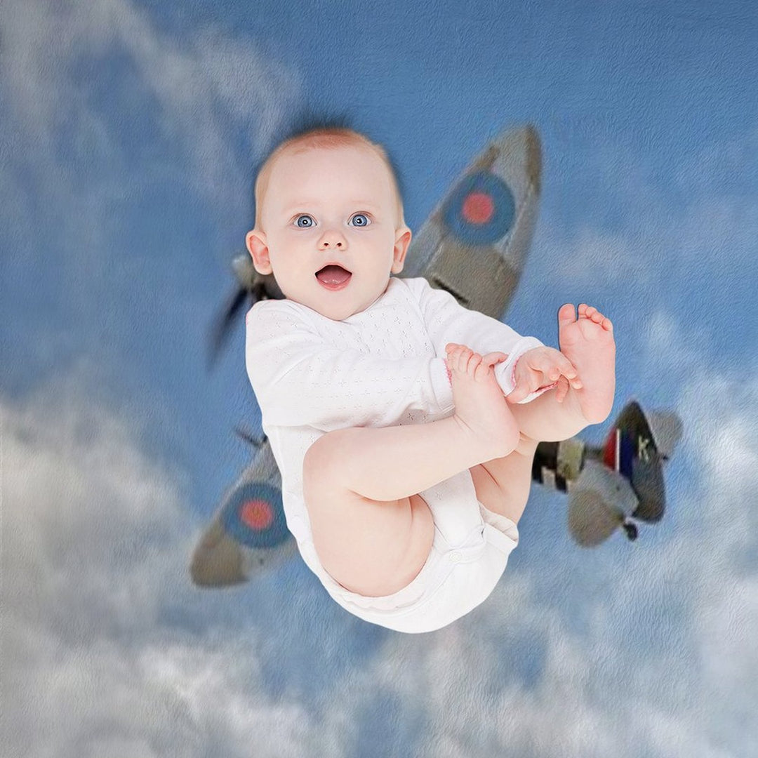 Spitfire LF IX 126 Squadron Eco-conscious Throw Blanket