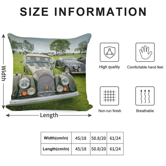 Morgan Classic Cars Soft Warmth Comfort Throw Pillow