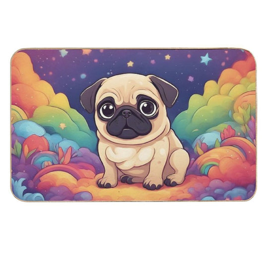 Little Pug  Rapid-Drying Bath Mat