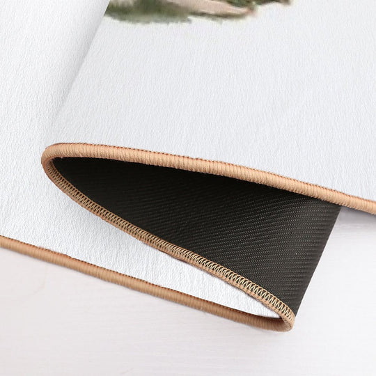 Halfling Round Door in Watercolor - Fantasy  High-Traffic Bath Mat